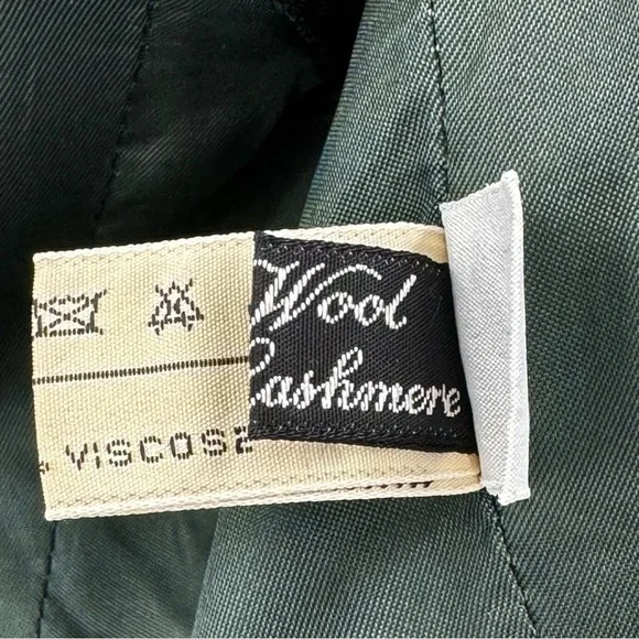 Vintage Women's Blazer Scotch House Wool Cashmere Holiday Plaid Velvet Trim | L - Picture 11 of 12